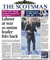 The Scotsman Newspaper Front Page (UK) for 18 May 2015