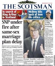The Scotsman Newspaper Front Page (UK) for 18 July 2012
