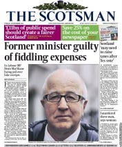 The Scotsman Newspaper Front Page (UK) for 19 November 2013