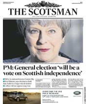 The Scotsman (UK) Newspaper Front Page for 19 April 2017
