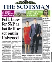 The Scotsman Newspaper Front Page (UK) for 19 September 2013