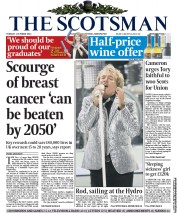 The Scotsman Newspaper Front Page (UK) for 1 October 2013