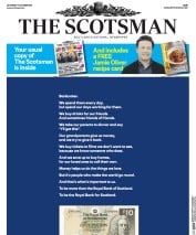 The Scotsman (UK) Newspaper Front Page for 1 October 2016