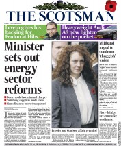The Scotsman Newspaper Front Page (UK) for 1 November 2013