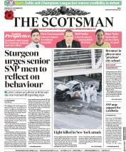 The Scotsman (UK) Newspaper Front Page for 1 November 2017