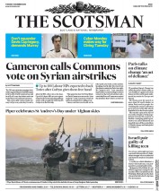 The Scotsman (UK) Newspaper Front Page for 1 December 2015