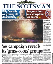 The Scotsman (UK) Newspaper Front Page for 1 January 2013
