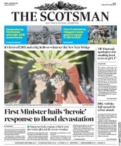 The Scotsman (UK) Newspaper Front Page for 1 January 2016