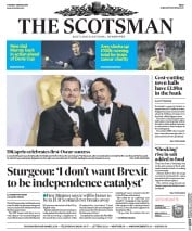 The Scotsman (UK) Newspaper Front Page for 1 March 2016