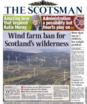 The Scotsman (UK) Newspaper Front Page for 1 May 2013