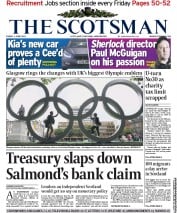 The Scotsman (UK) Newspaper Front Page for 1 June 2012