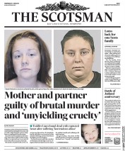 The Scotsman (UK) Newspaper Front Page for 1 June 2016