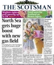 The Scotsman (UK) Newspaper Front Page for 1 September 2015