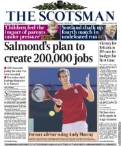 The Scotsman (UK) Newspaper Front Page for 20 November 2013