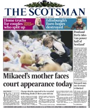 The Scotsman (UK) Newspaper Front Page for 20 January 2014
