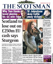 The Scotsman Newspaper Front Page (UK) for 20 February 2013