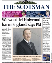 The Scotsman (UK) Newspaper Front Page for 20 April 2015