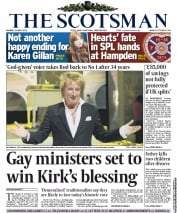 The Scotsman Newspaper Front Page (UK) for 20 May 2013