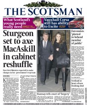The Scotsman (UK) Newspaper Front Page for 21 November 2014