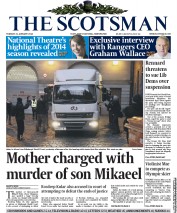 The Scotsman Newspaper Front Page (UK) for 21 January 2014
