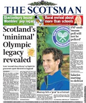 The Scotsman (UK) Newspaper Front Page for 21 June 2011