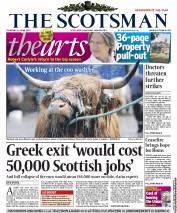 The Scotsman (UK) Newspaper Front Page for 21 June 2012
