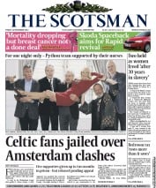 The Scotsman Newspaper Front Page (UK) for 22 November 2013