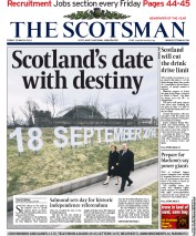 The Scotsman Newspaper Front Page (UK) for 22 March 2013