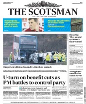 The Scotsman (UK) Newspaper Front Page for 22 March 2016