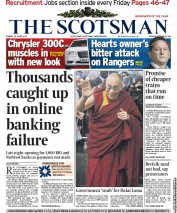 The Scotsman (UK) Newspaper Front Page for 22 June 2012