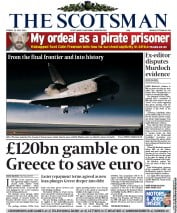 The Scotsman (UK) Newspaper Front Page for 22 July 2011