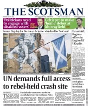 The Scotsman Newspaper Front Page (UK) for 22 July 2014
