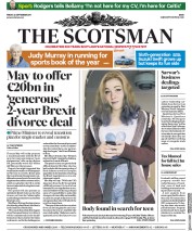 The Scotsman (UK) Newspaper Front Page for 22 September 2017