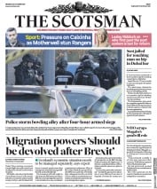 The Scotsman (UK) Newspaper Front Page for 23 October 2017
