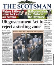 The Scotsman Newspaper Front Page (UK) for 23 April 2013