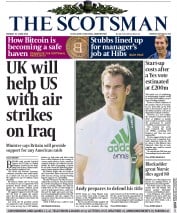 The Scotsman Newspaper Front Page (UK) for 23 June 2014