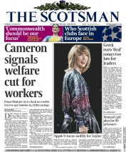 The Scotsman (UK) Newspaper Front Page for 23 June 2015