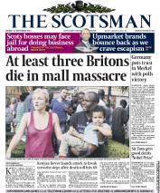 The Scotsman Newspaper Front Page (UK) for 23 September 2013