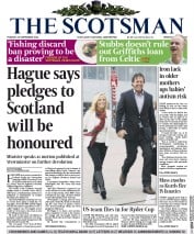 The Scotsman Newspaper Front Page (UK) for 23 September 2014
