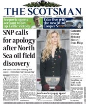 The Scotsman Newspaper Front Page (UK) for 24 October 2014