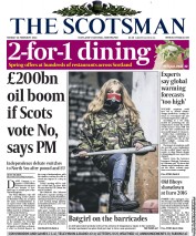 The Scotsman Newspaper Front Page (UK) for 24 February 2014