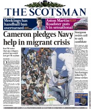 The Scotsman Newspaper Front Page (UK) for 24 April 2015