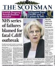 The Scotsman (UK) Newspaper Front Page for 25 November 2014