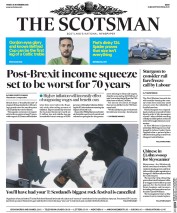 The Scotsman (UK) Newspaper Front Page for 25 November 2016