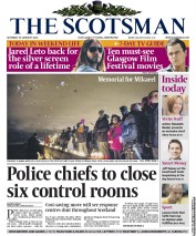 The Scotsman (UK) Newspaper Front Page for 25 January 2014
