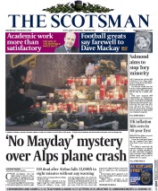 The Scotsman Newspaper Front Page (UK) for 25 March 2015