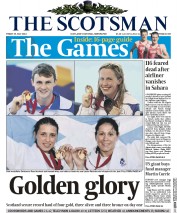 The Scotsman Newspaper Front Page (UK) for 25 July 2014