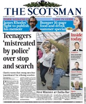 The Scotsman Newspaper Front Page (UK) for 25 July 2015
