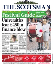 The Scotsman Newspaper Front Page (UK) for 25 August 2015