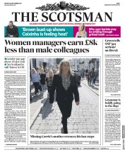 The Scotsman (UK) Newspaper Front Page for 25 September 2017